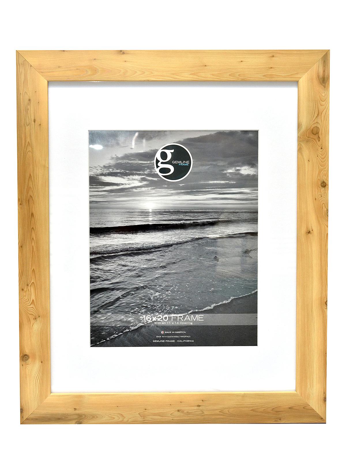 137 Wide Flat Smooth Frame 16 In. X 20 In. Pine 11 In. X 14 In. Opening