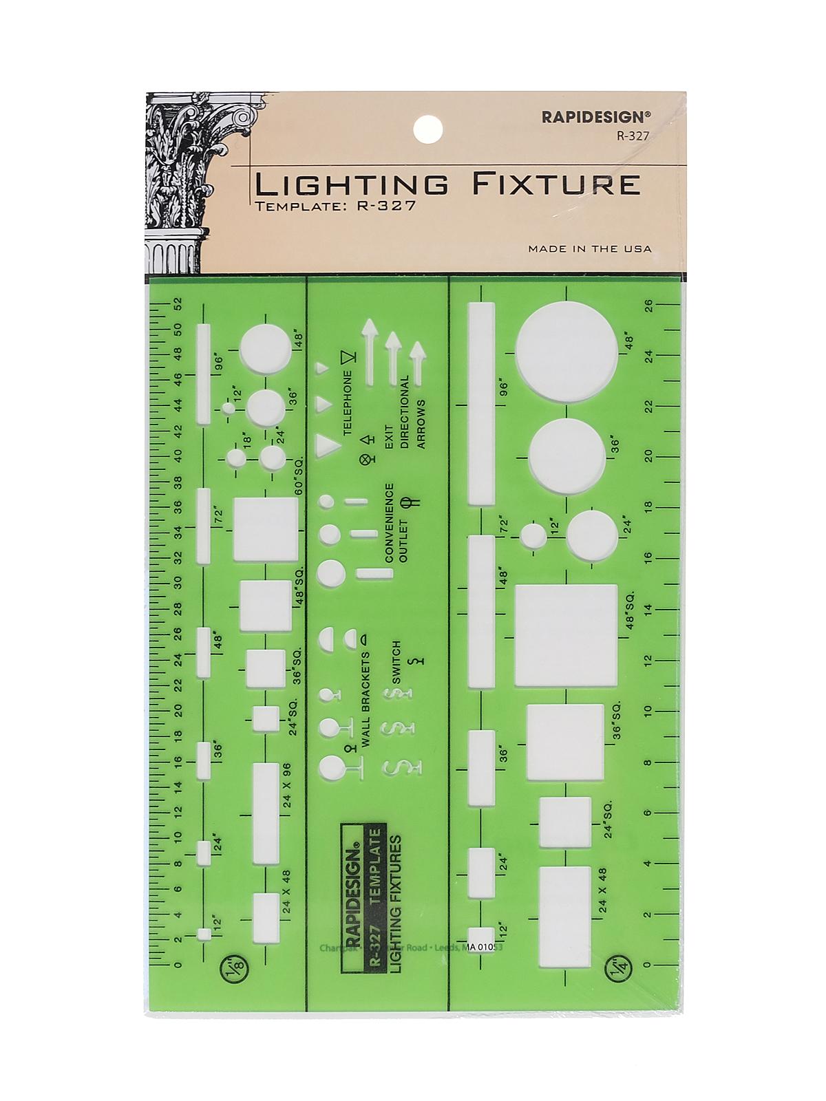 Electrical Drafting and Design Templates basic lighting fixture symbols each