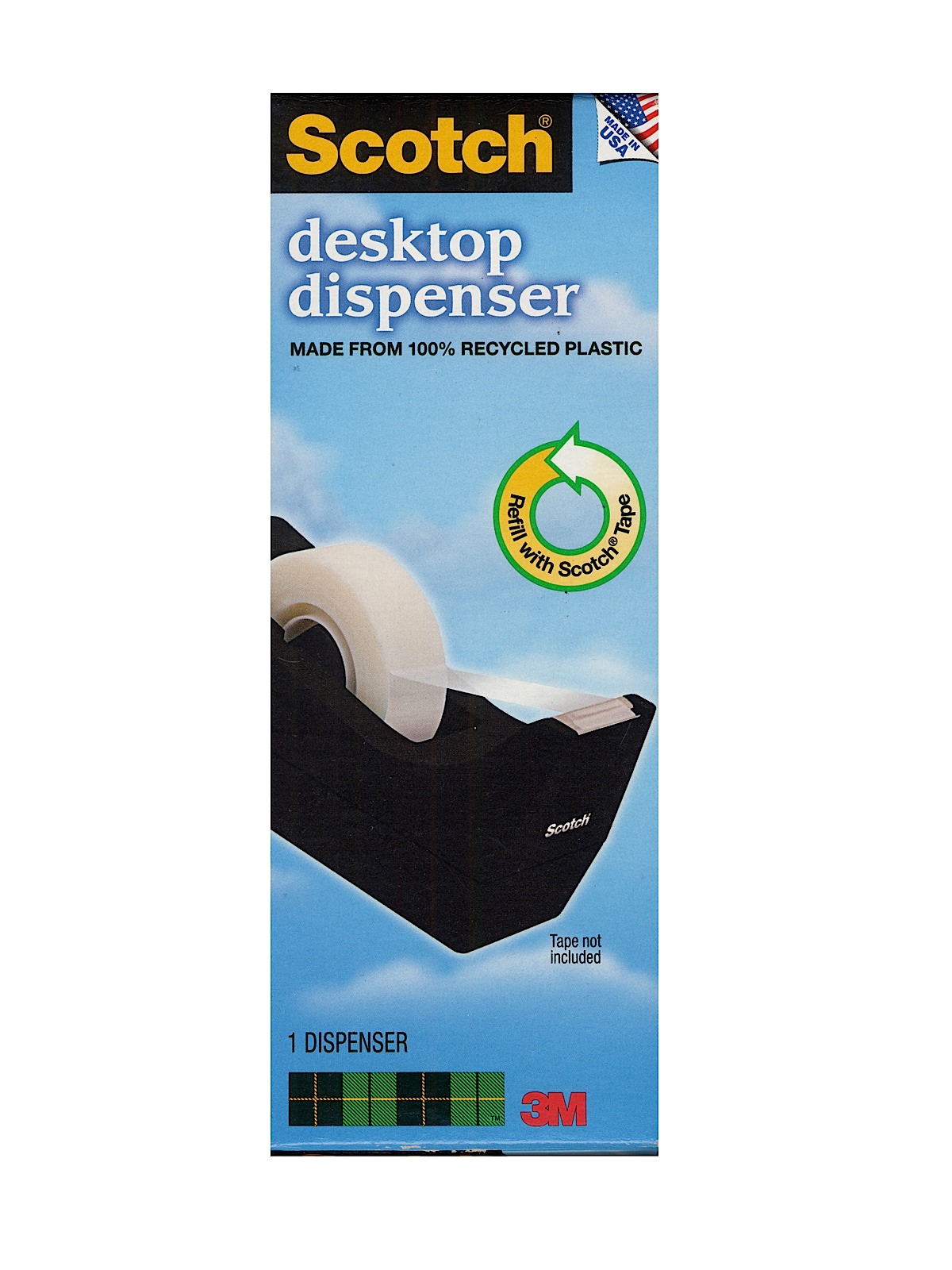 Scotch Desk Tape Dispenser C-38 Black Tape Dispenser