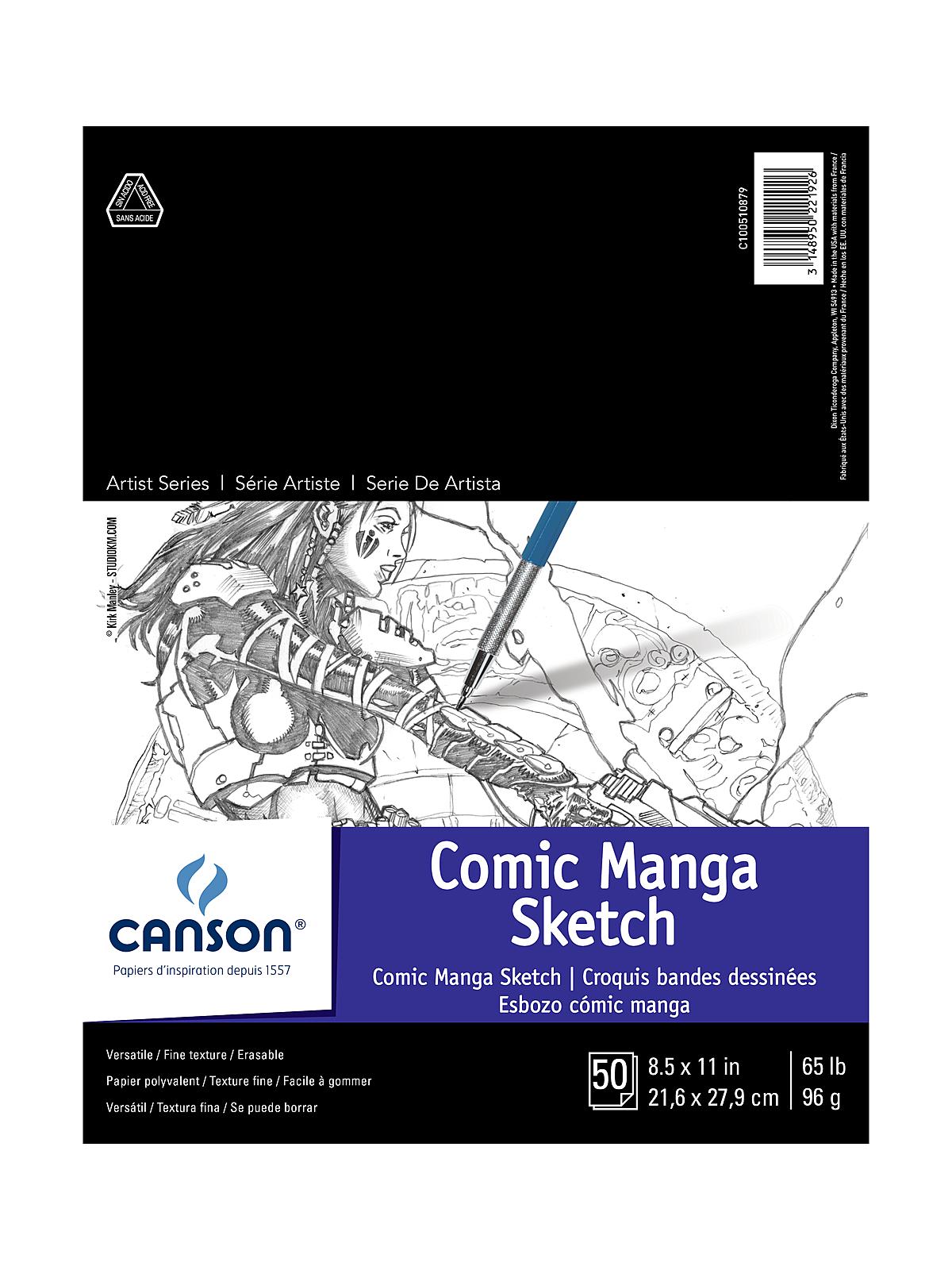 Comic-Manga Sketch Pad pad 50 sheets 8 1 2 in. x 11 in.