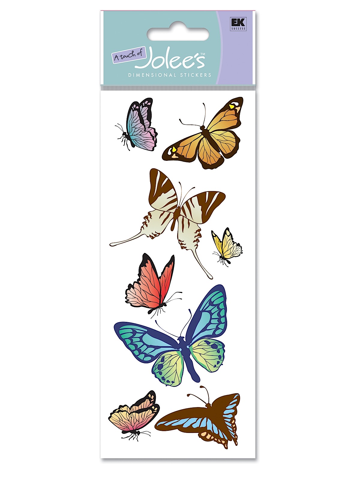 A Touch Of Jolee's Dimensional Stickers Butterflies 8 Pieces