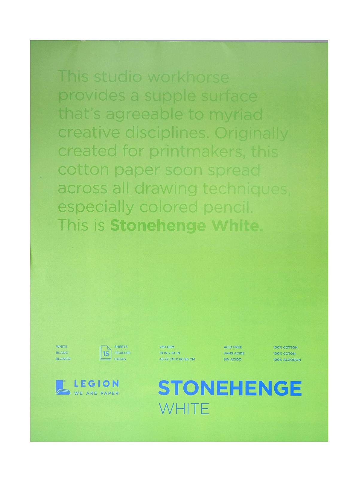 Stonehenge Drawing Pads 18 In. X 24 In. 12 Sheets