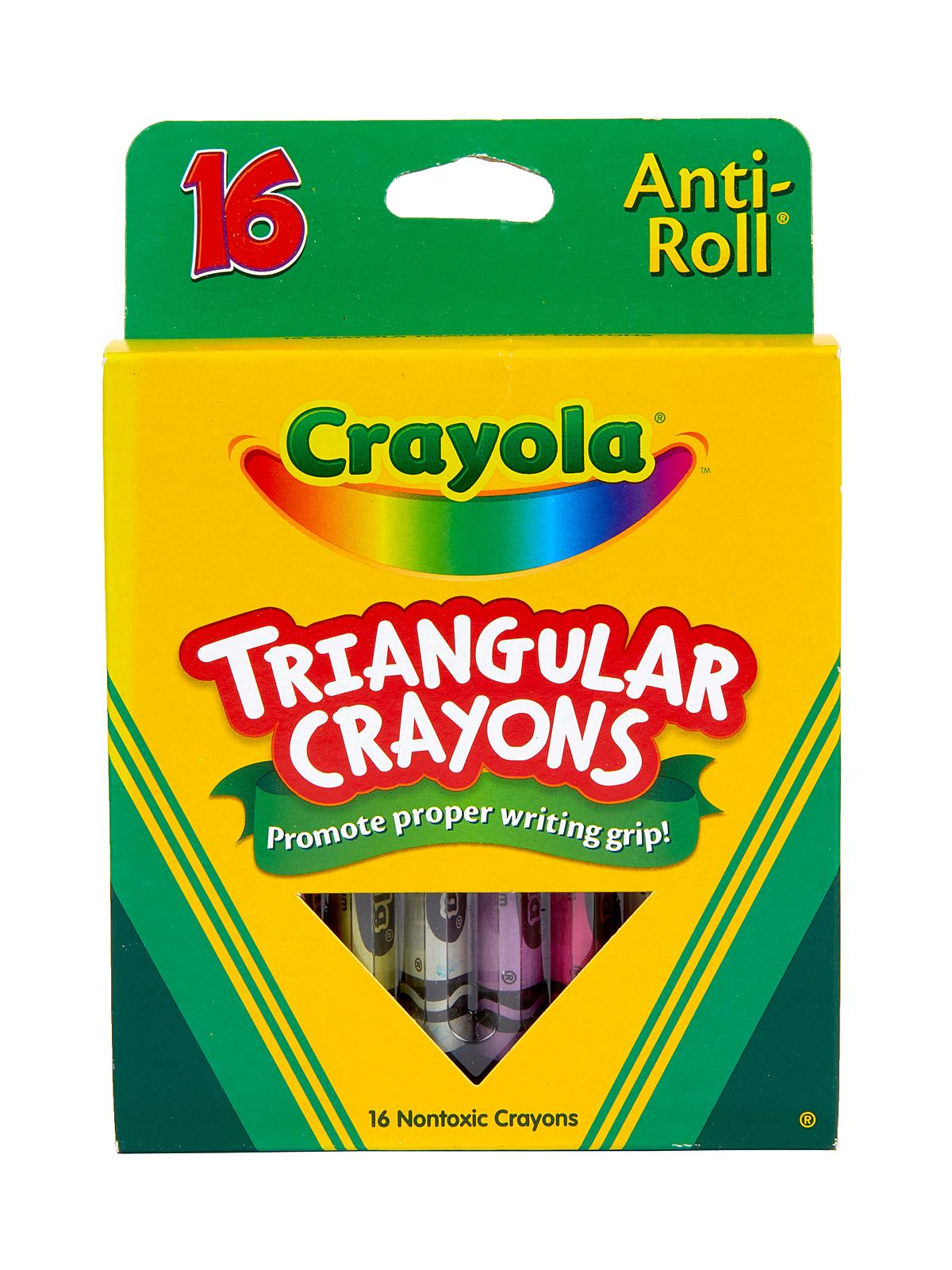 Washable Triangular Crayons Box Of 16