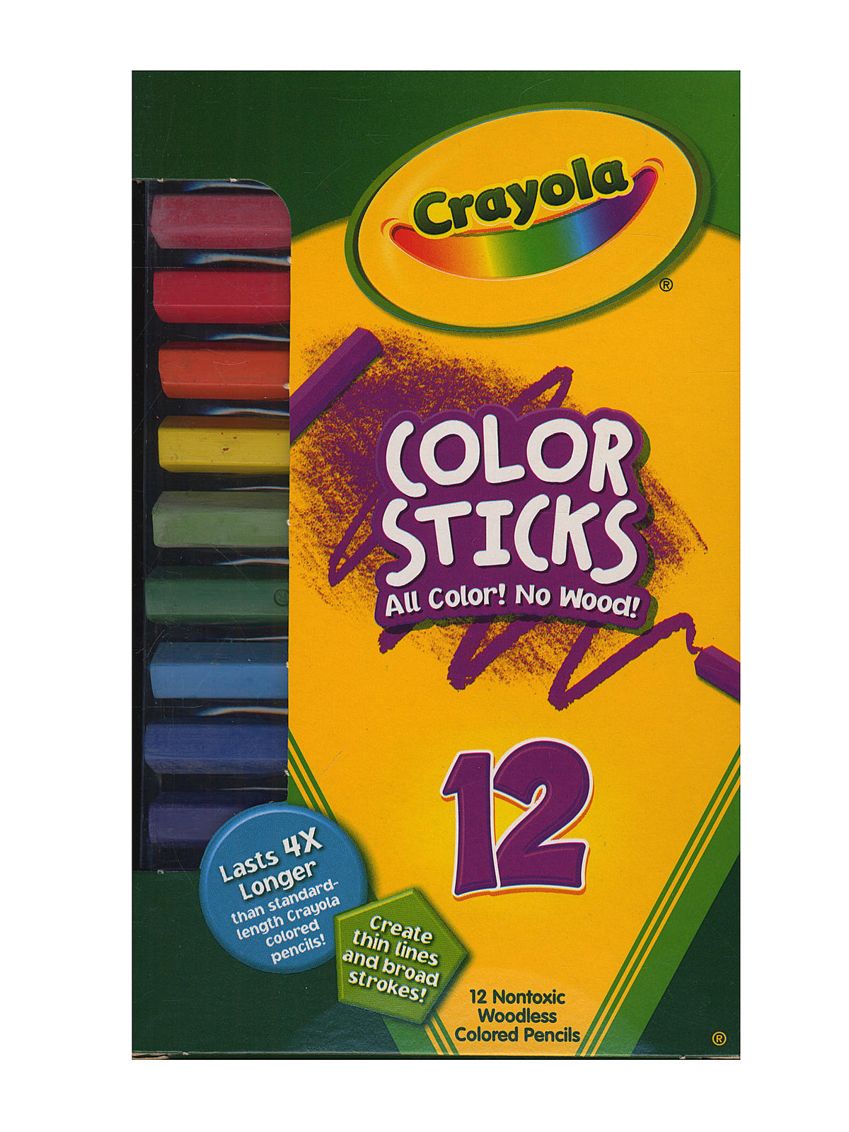 Colored Pencil Color Sticks Set Of 12