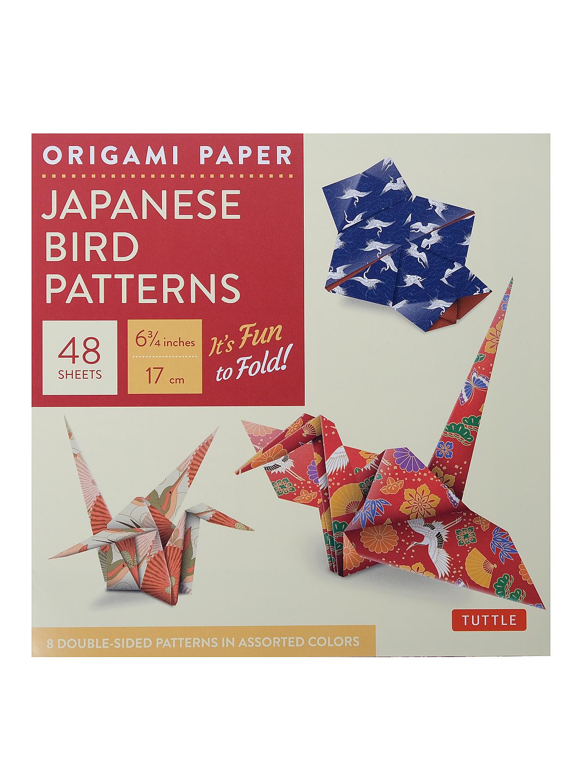 Origami Paper Japanese Bird Patterns Medium