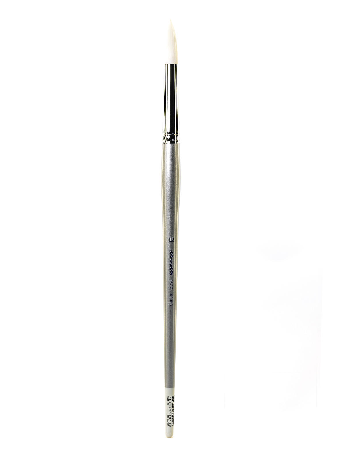 Silverwhite Series Synthetic Brushes Long Handle 12 round