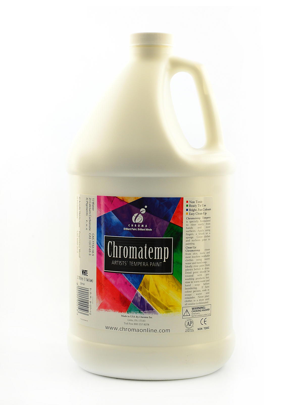 ChromaTemp Artists' Tempera Paint white gallon