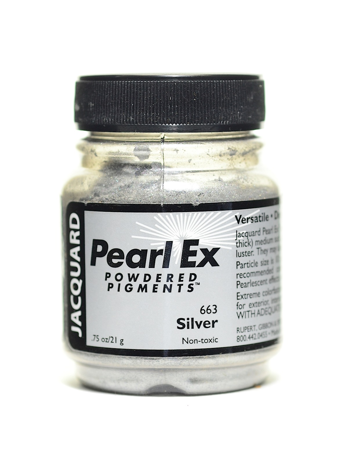 Pearl Ex Powdered Pigments Silver 0.75 Oz.
