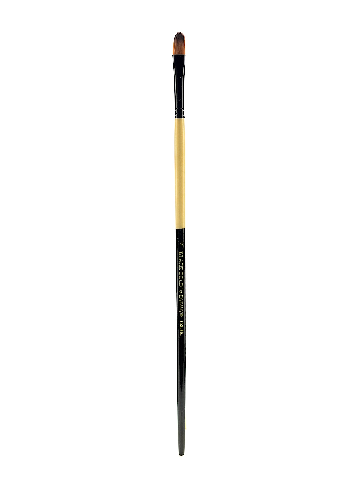 Black Gold Series Long Handled Synthetic Brushes 4 filbert 1526FIL