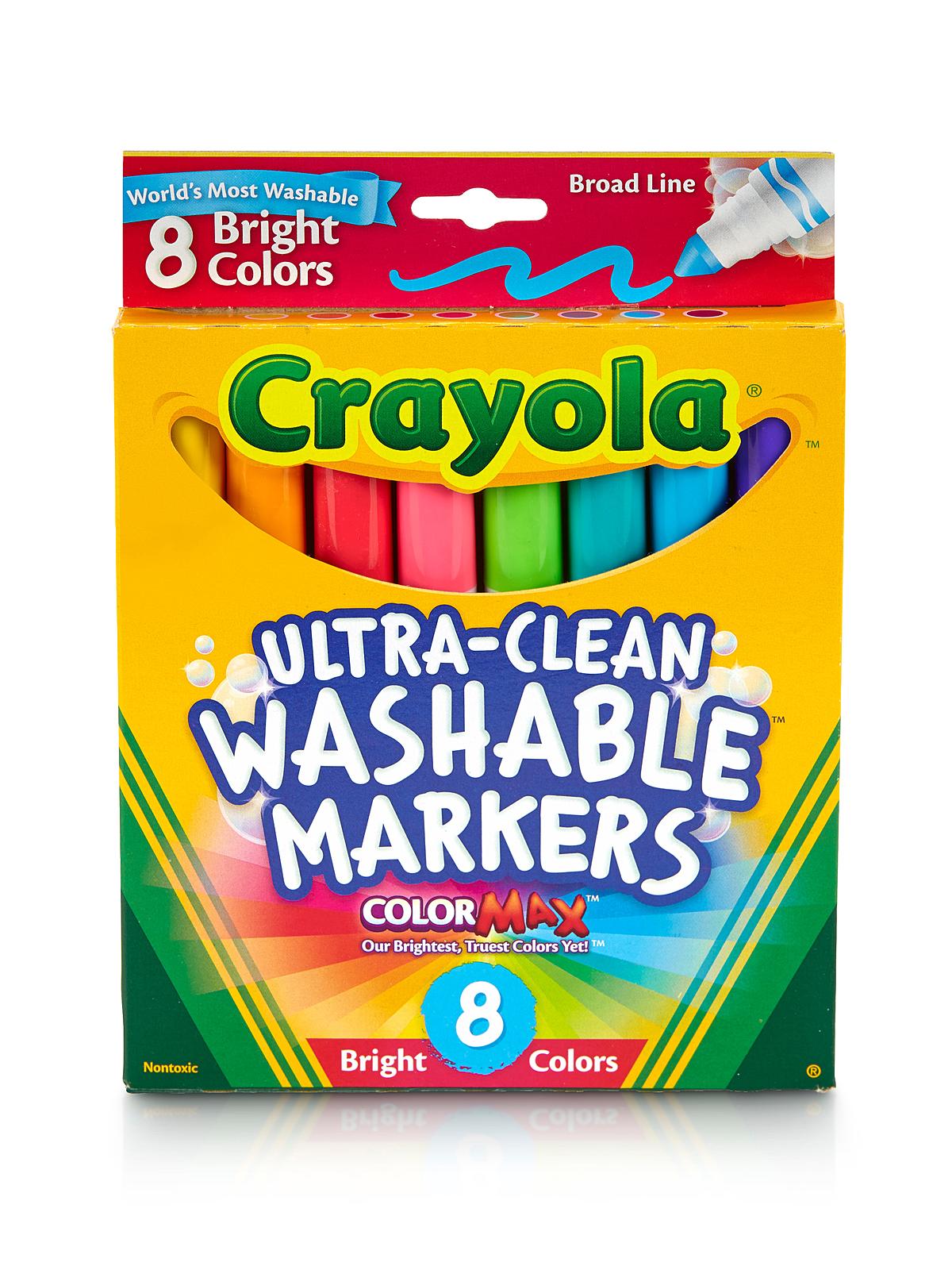 Bright Colors Ultra-clean Washable Markers Set Of 8