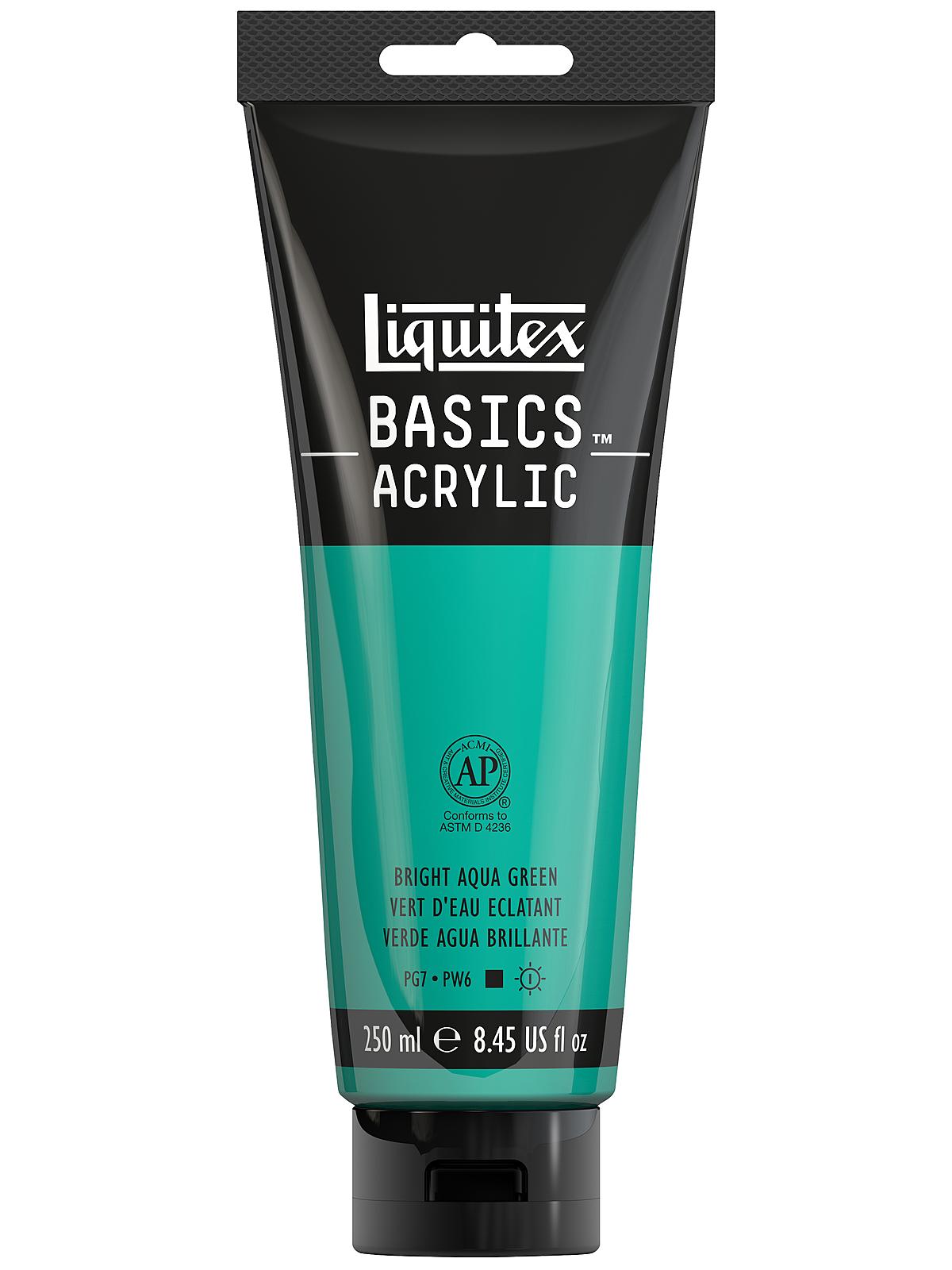 Basics Acrylics Colors Bright Aqua Green 8.5 Oz. Tube