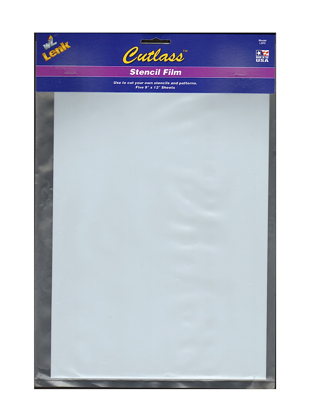Cutlass Stencil Cutting Tools stencil film, pack of 5