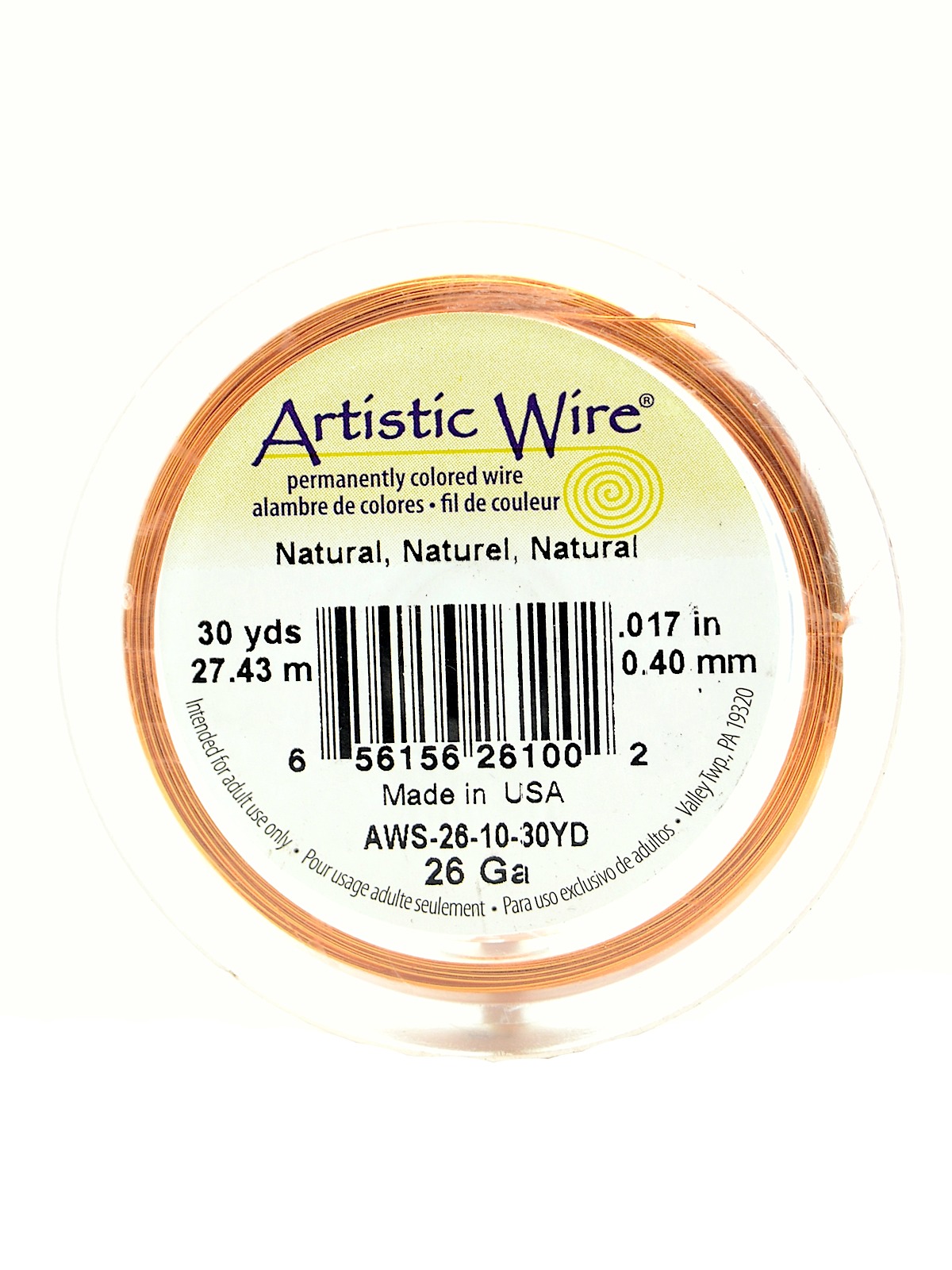 Spools 30 yd. natural 26 gauge