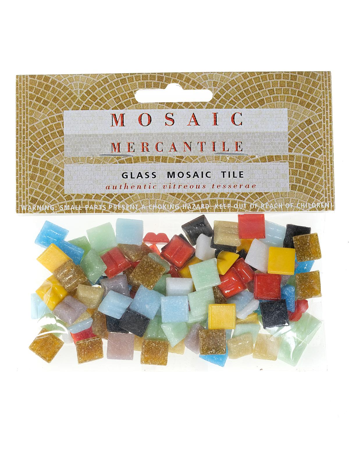 Solid Color Vitreous Glass Mosaic Tile Assorted 3 8 In. 1 6 Lb. Bag