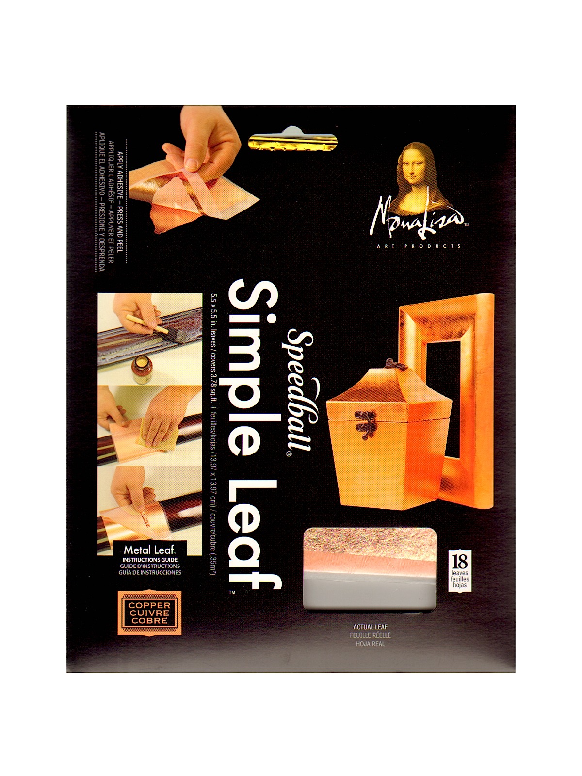 Simple Leaf copper pack of 18 sheets