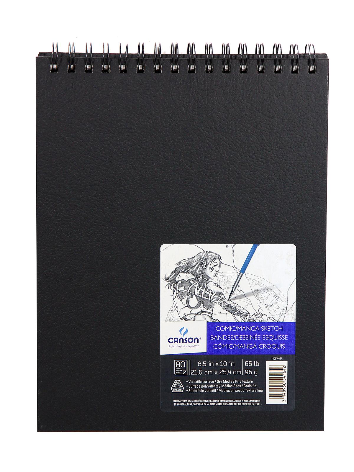 Comic-Manga Sketch Pad Spiral 80 Sheets 8 1 2 In. X 11 In.