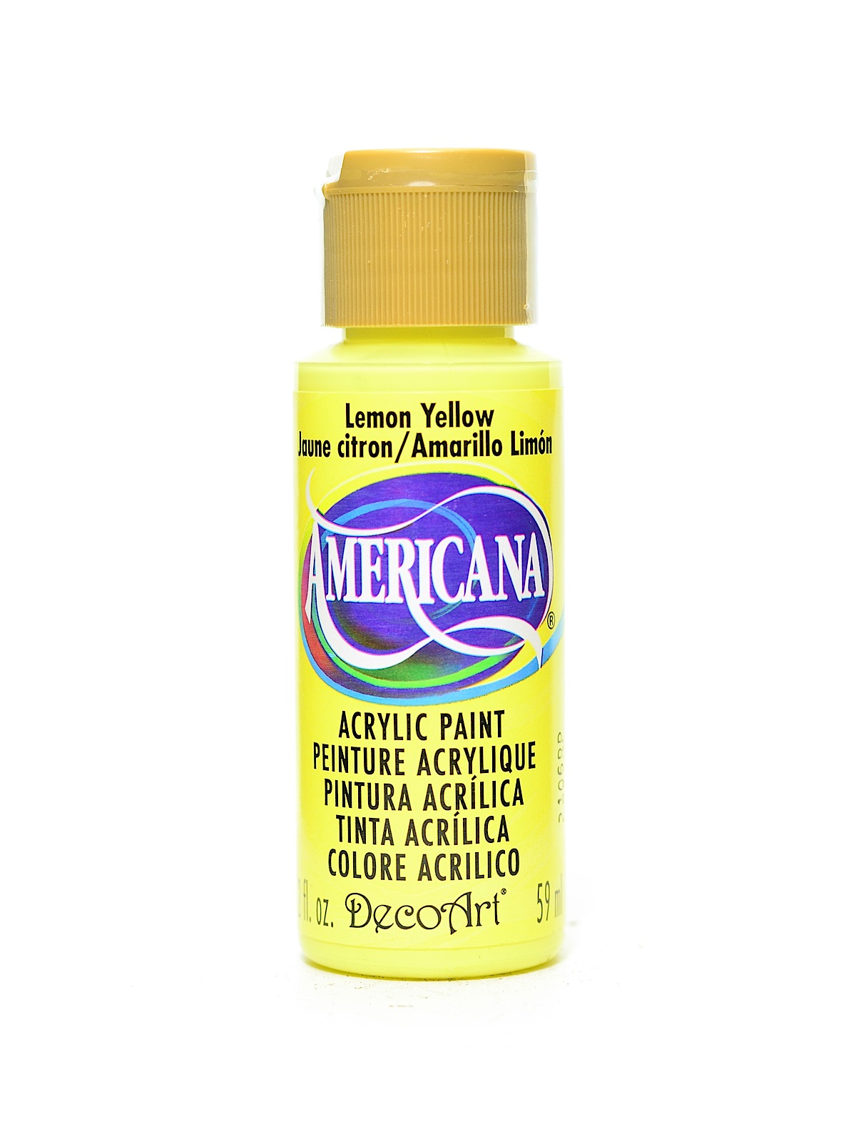 Americana Acrylic Paints lemon yellow 2 oz.