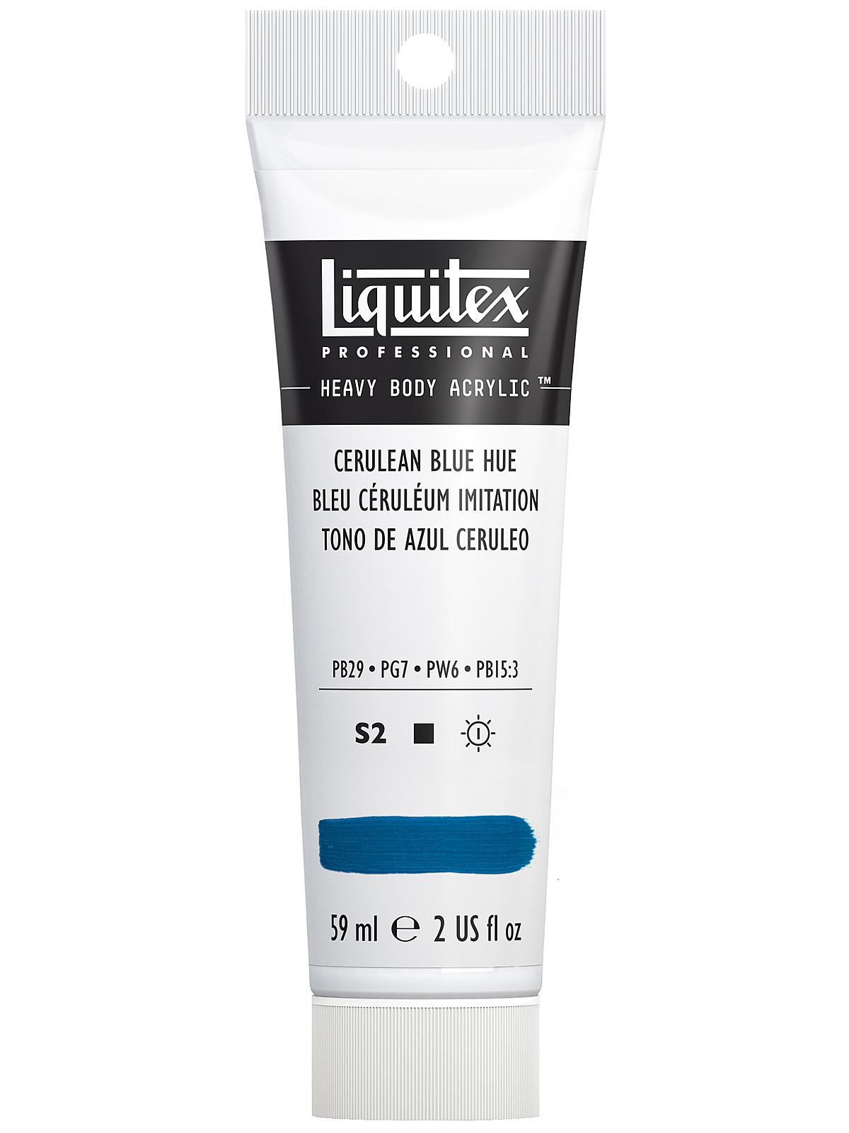 Heavy Body Professional Artist Acrylic Colors cerulean blue hue 2 oz.