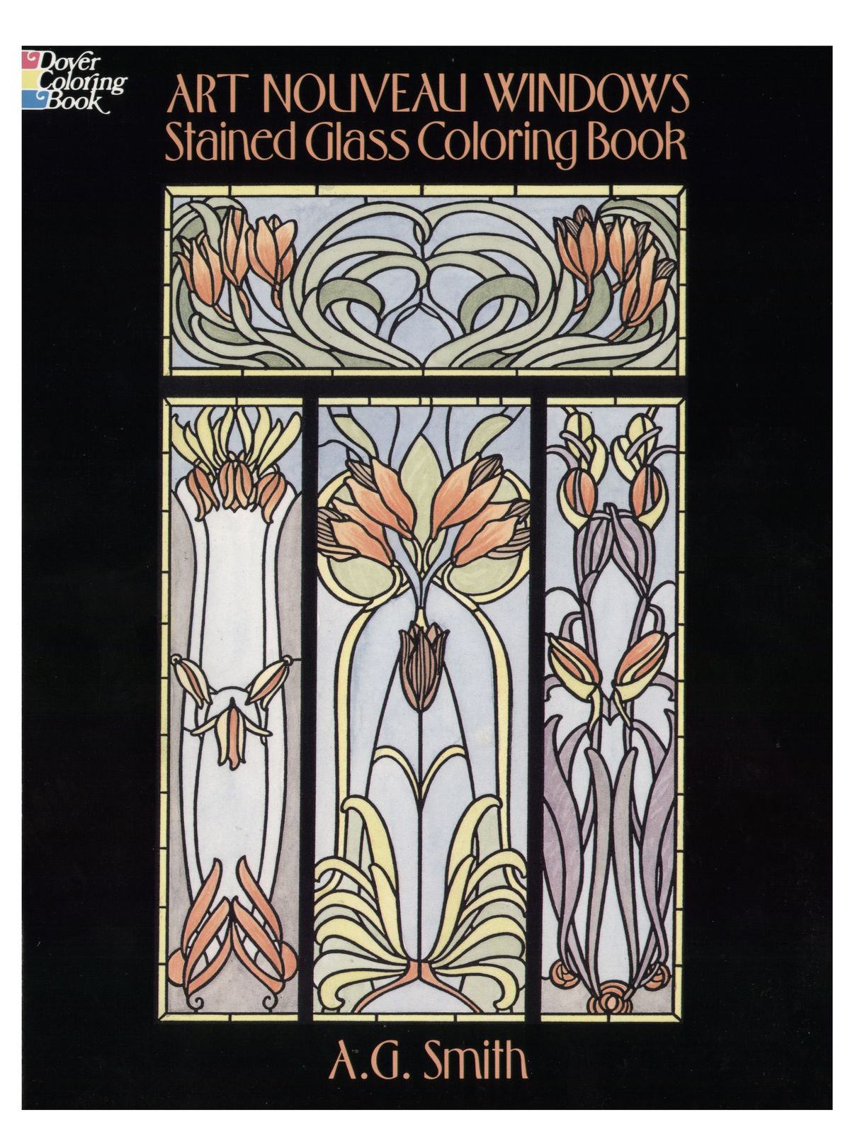 Art Nouveau Windows Stained Glass Coloring Book Art Nouveau Windows Stained Glass Coloring Book