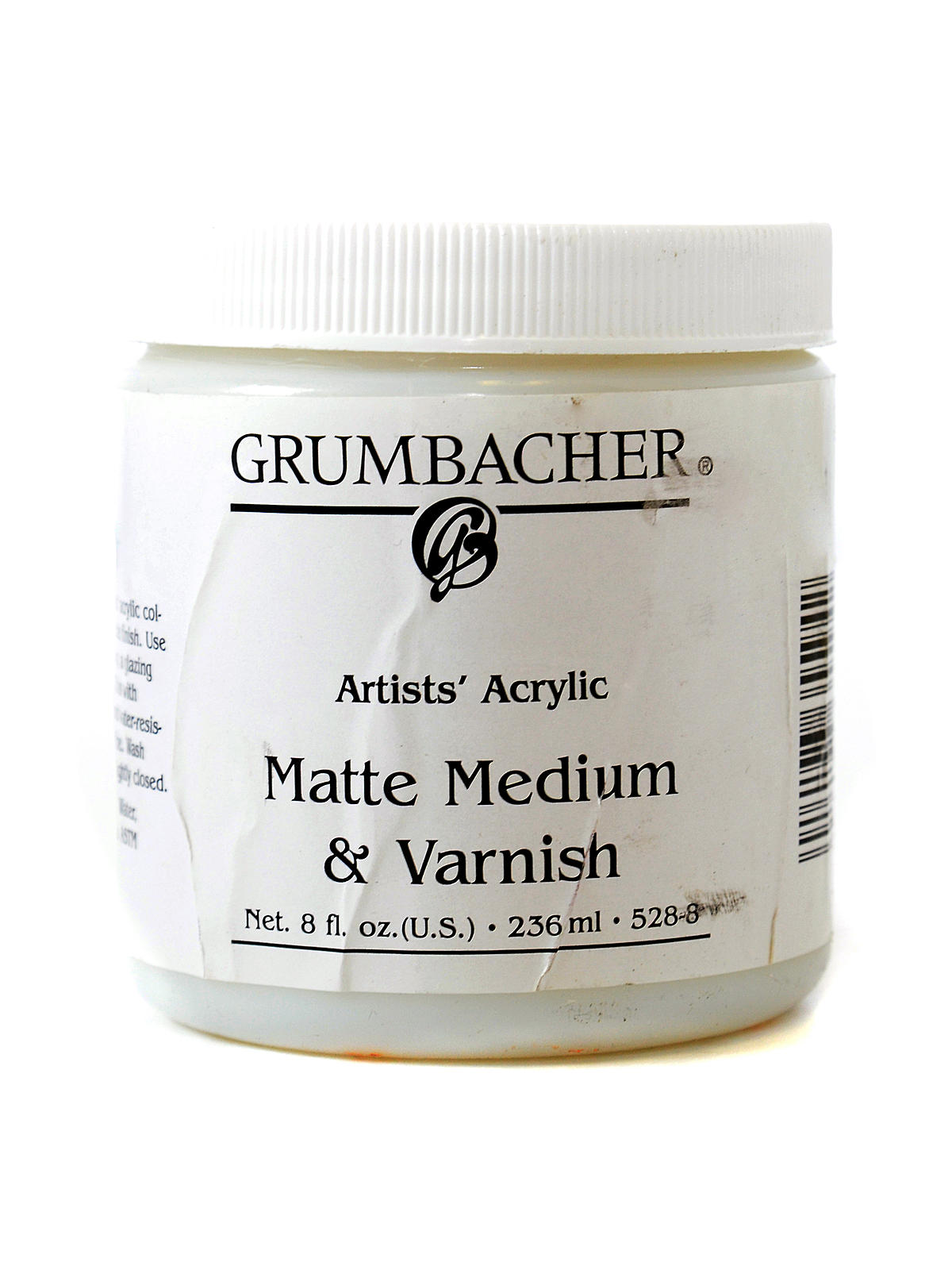 Artists' Acrylic Matte Medium & Varnish 8 oz. jar
