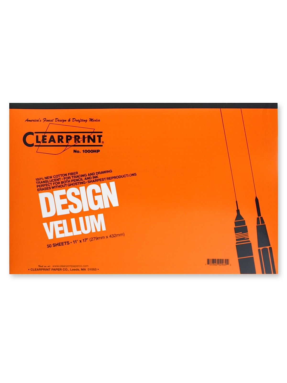 Design Vellum Pad No. 1000hp 11 In. X 17 In. Pad Of 50
