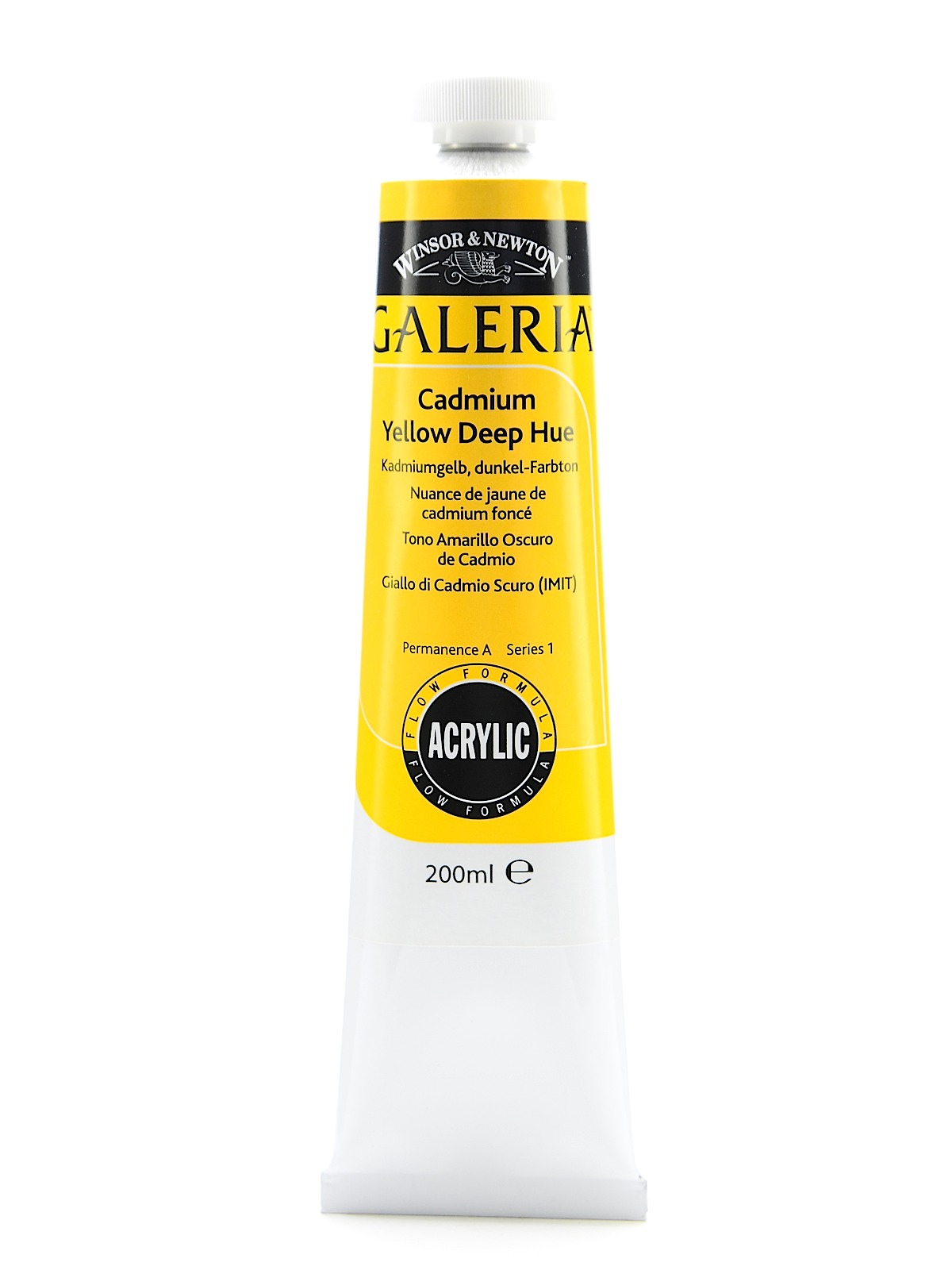Galeria Flow Formula Acrylic Colours cadmium yellow deep hue 200 ml 115