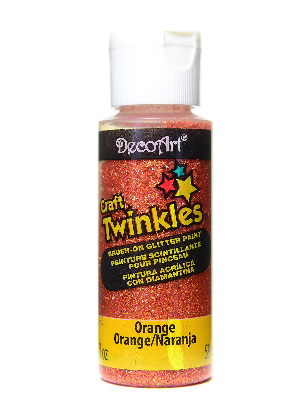 Craft Twinkles Glitter Paint orange
