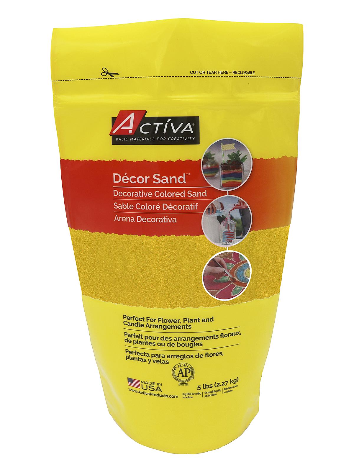 Scenic Sand bright yellow 5 lb. bag