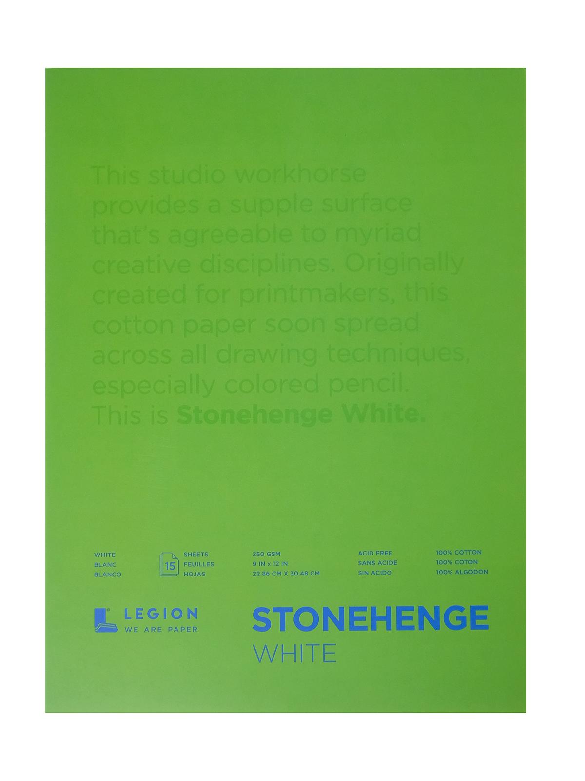 Stonehenge Drawing Pads 9 In. X 12 In. 15 Sheets