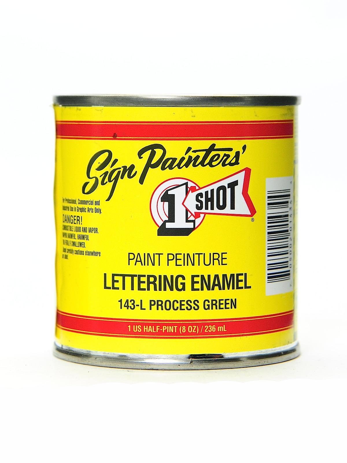 Lettering Enamel Process Green Half Pint 143L