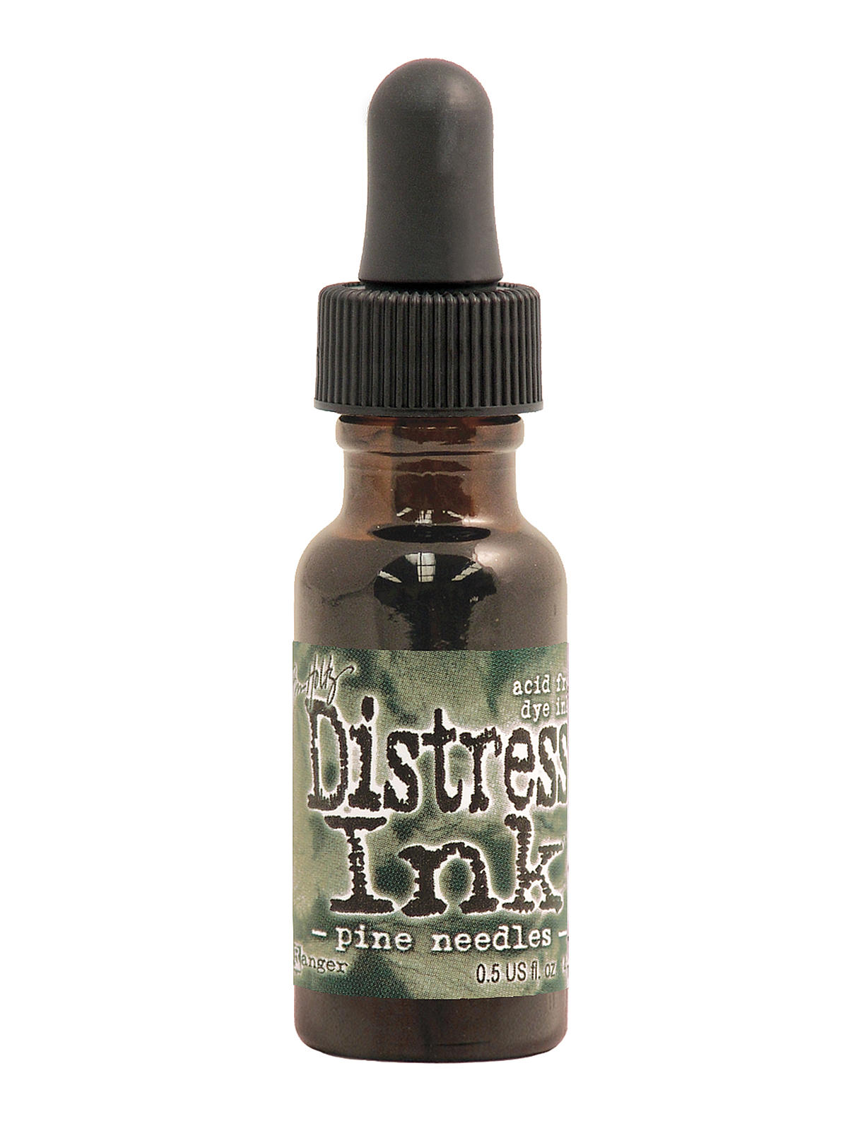 Tim Holtz Distress Ink pine needles 0.5 oz. reinker bottle