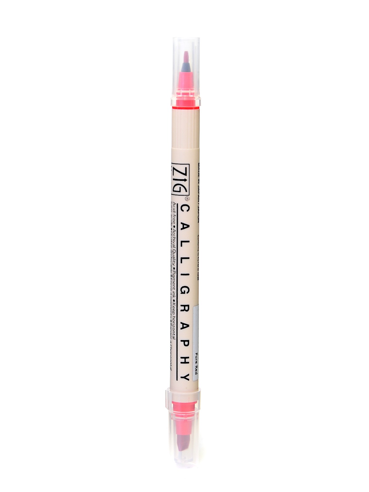 Memory System Double Sided Calligraphy Marker pure red