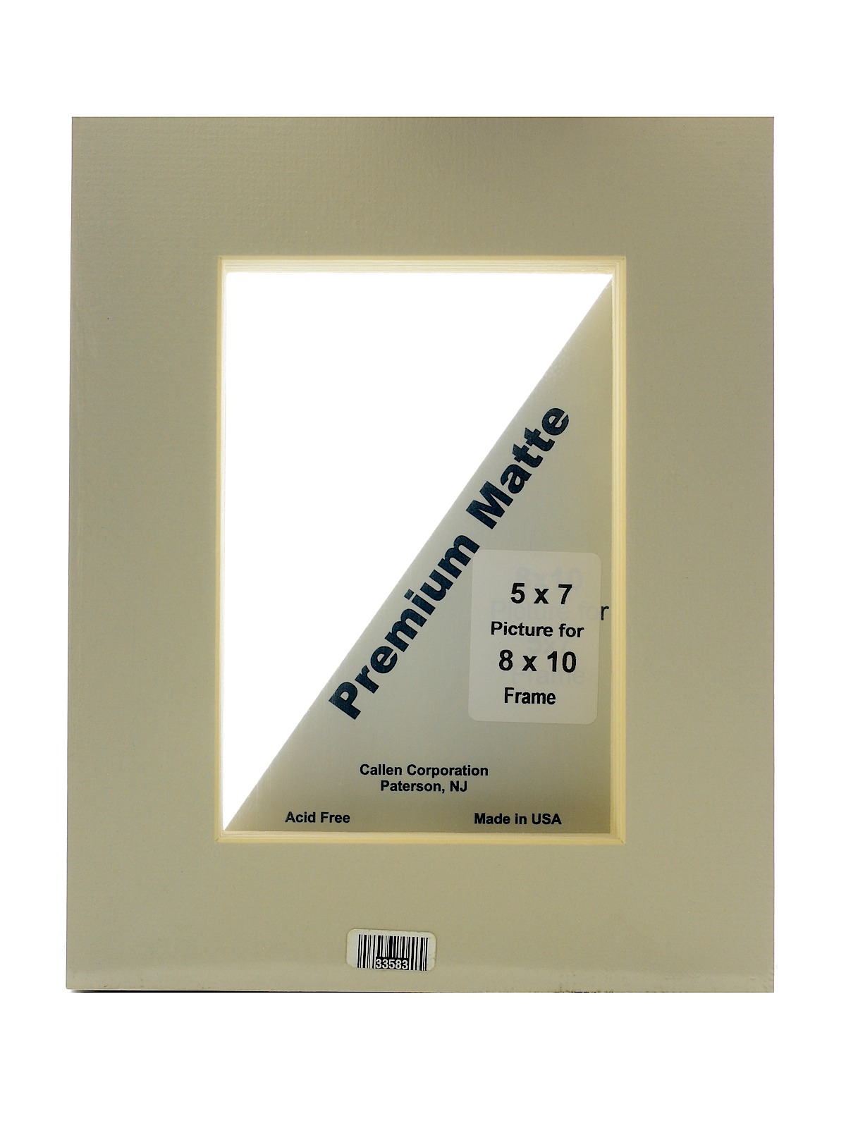 Pre-Cut Mats light gray 8 in. x 10 in. pack of 25