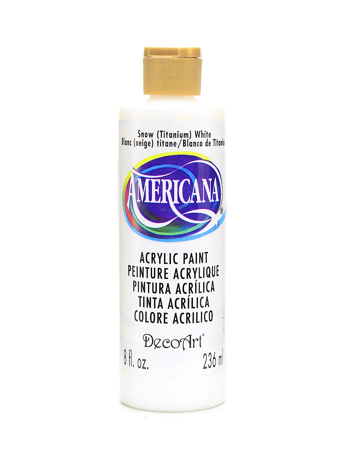 Americana Acrylic Paints snow (titanium) white 8 oz.