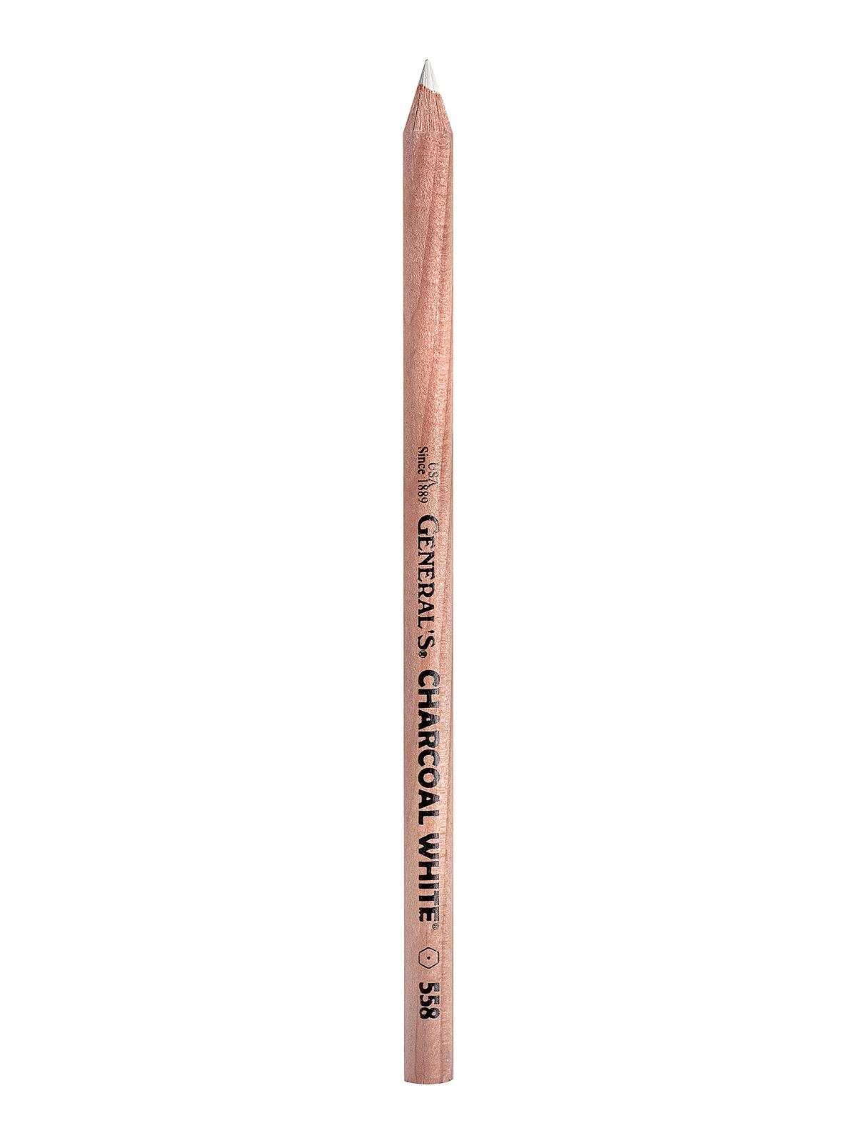 558 Series White Charcoal Pencil each
