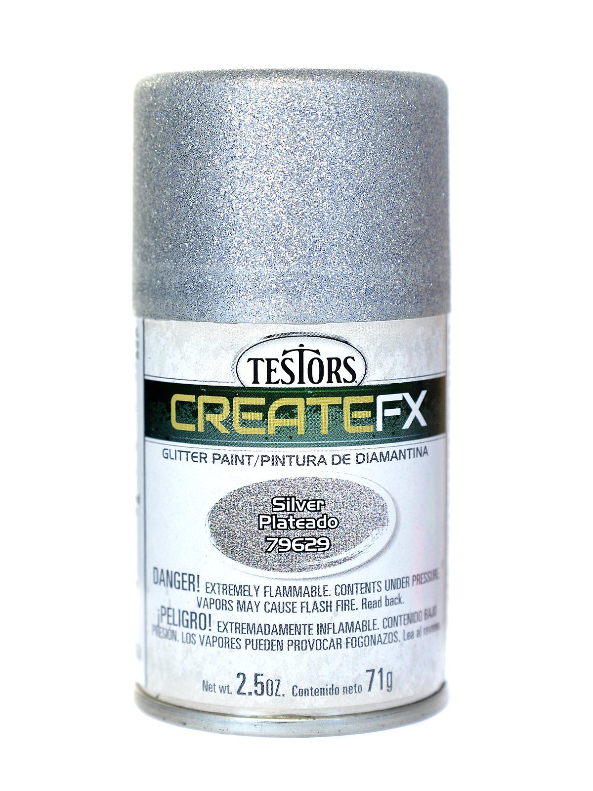 CreateFX Specialty Sprays 2.5 oz. glitter silver