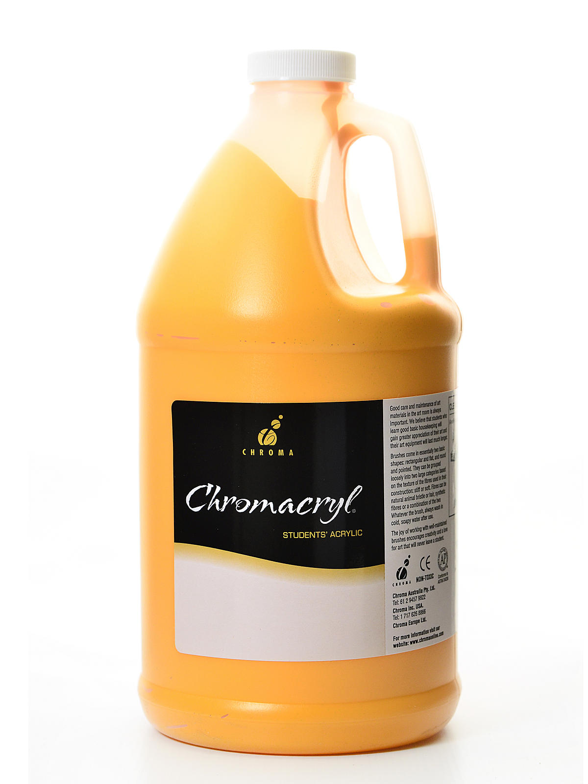 Chromacryl Students' Acrylic Paints Warm Yellow 2 Liters
