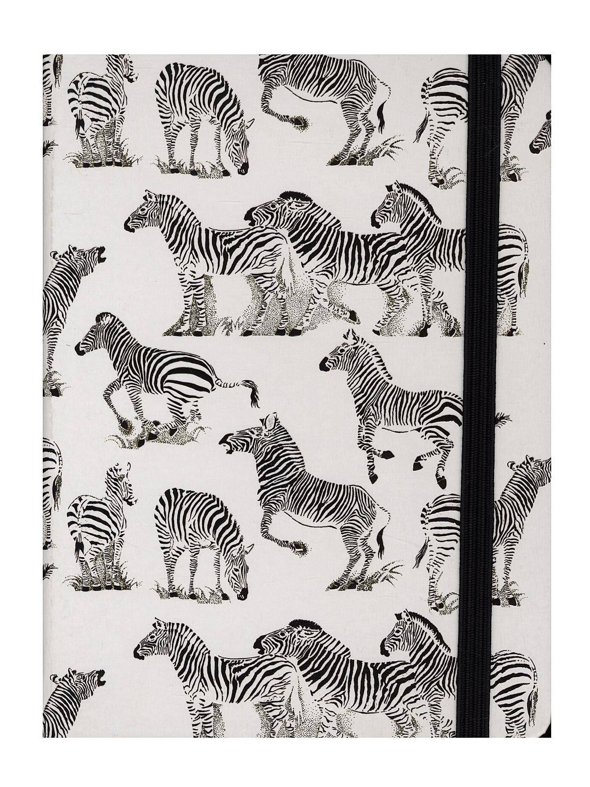 Mid-size Journals Zebra 6 1 4 In. X 8 1 4 In. 160 Pages, Lined