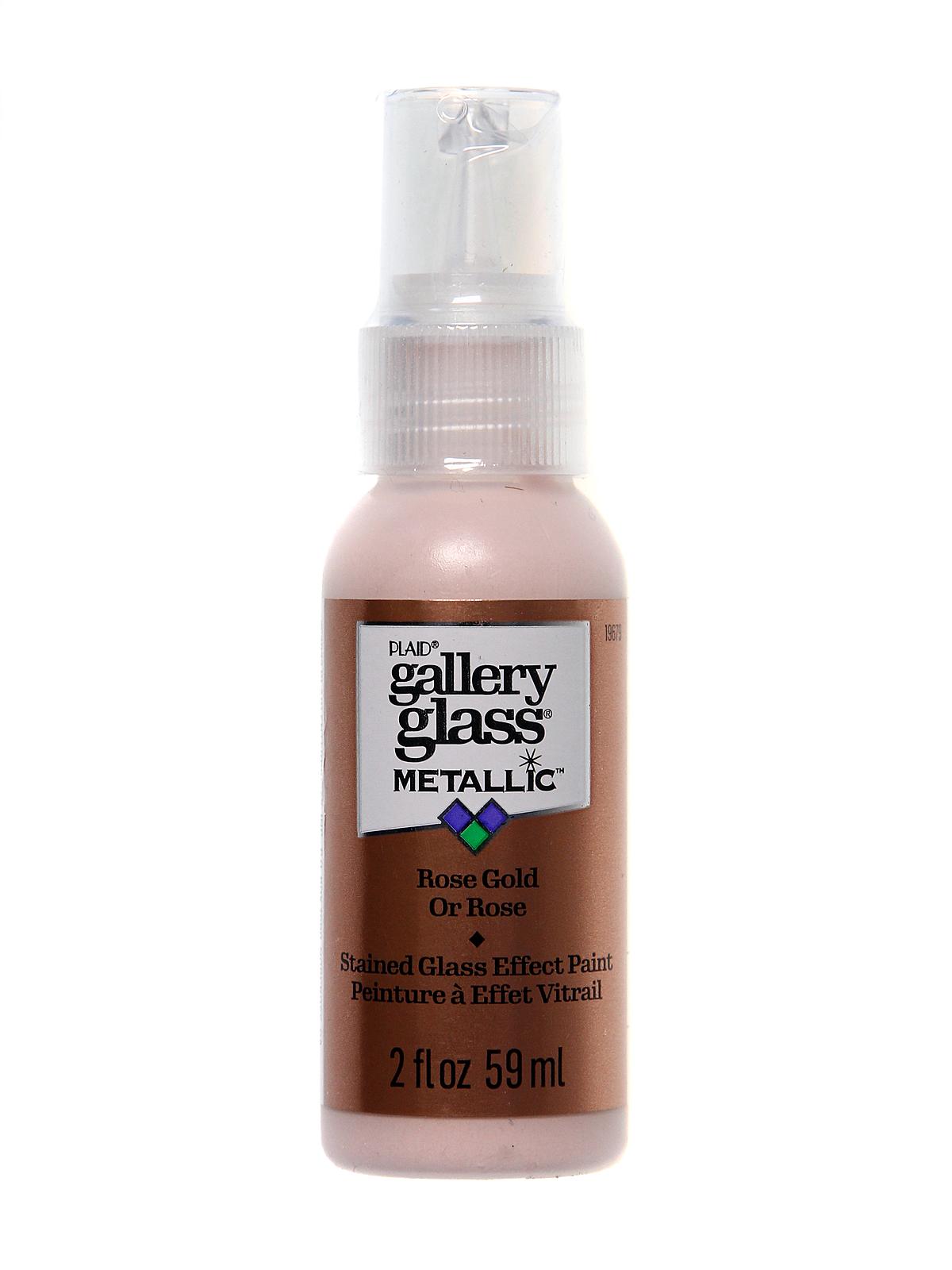 Gallery Glass Window Color metallic rose gold 2 oz.