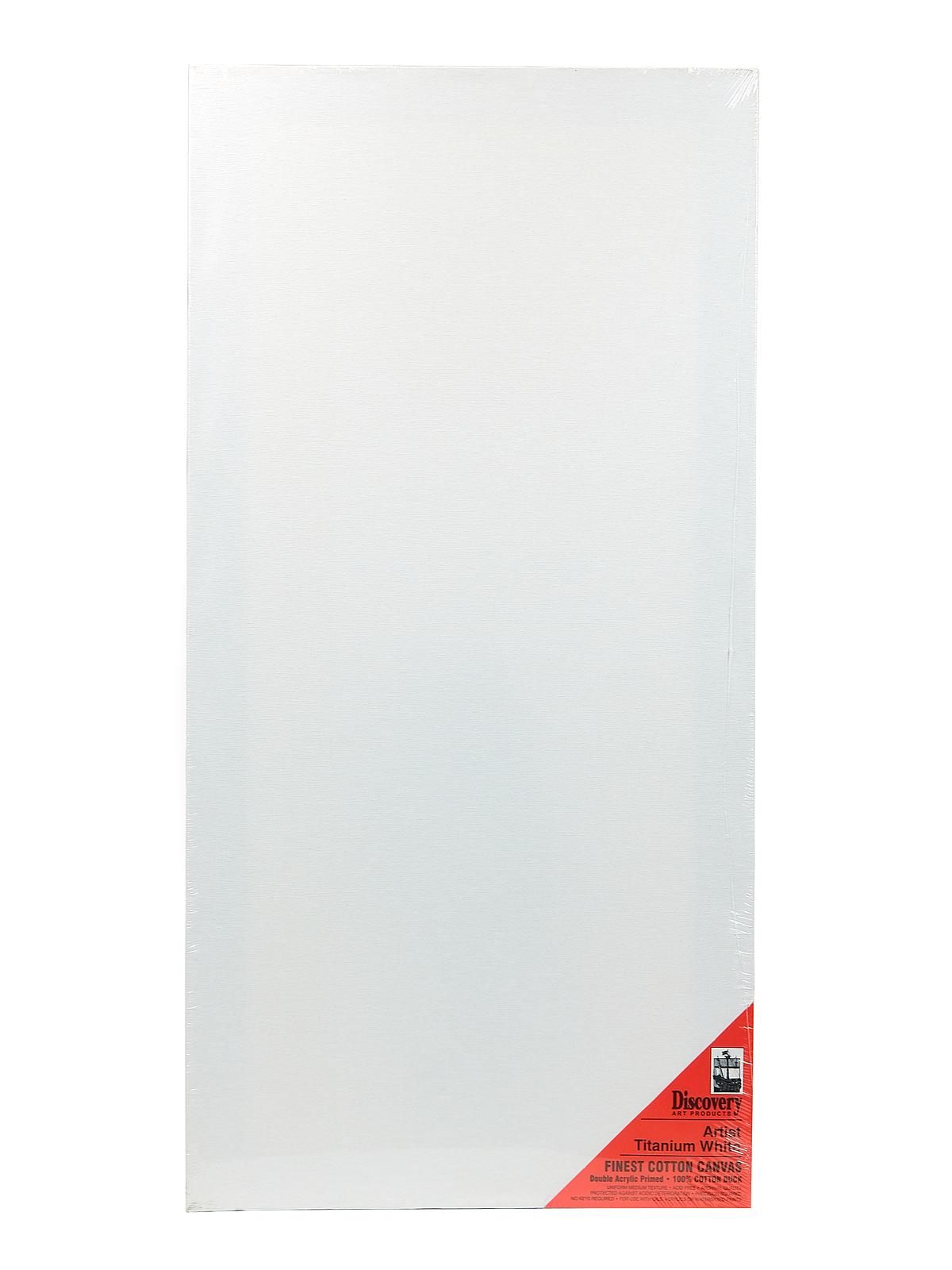 Finest Stretched Cotton Canvas white 15 in. x 30 in. each
