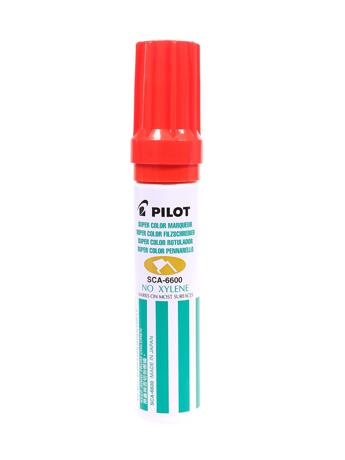 Super Color Permanent Marker Jumbo Xylene-Free red marker