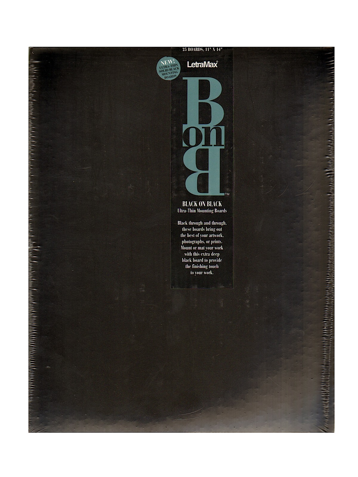 Black On Black Board 11 in. x 14 in. pack of 25