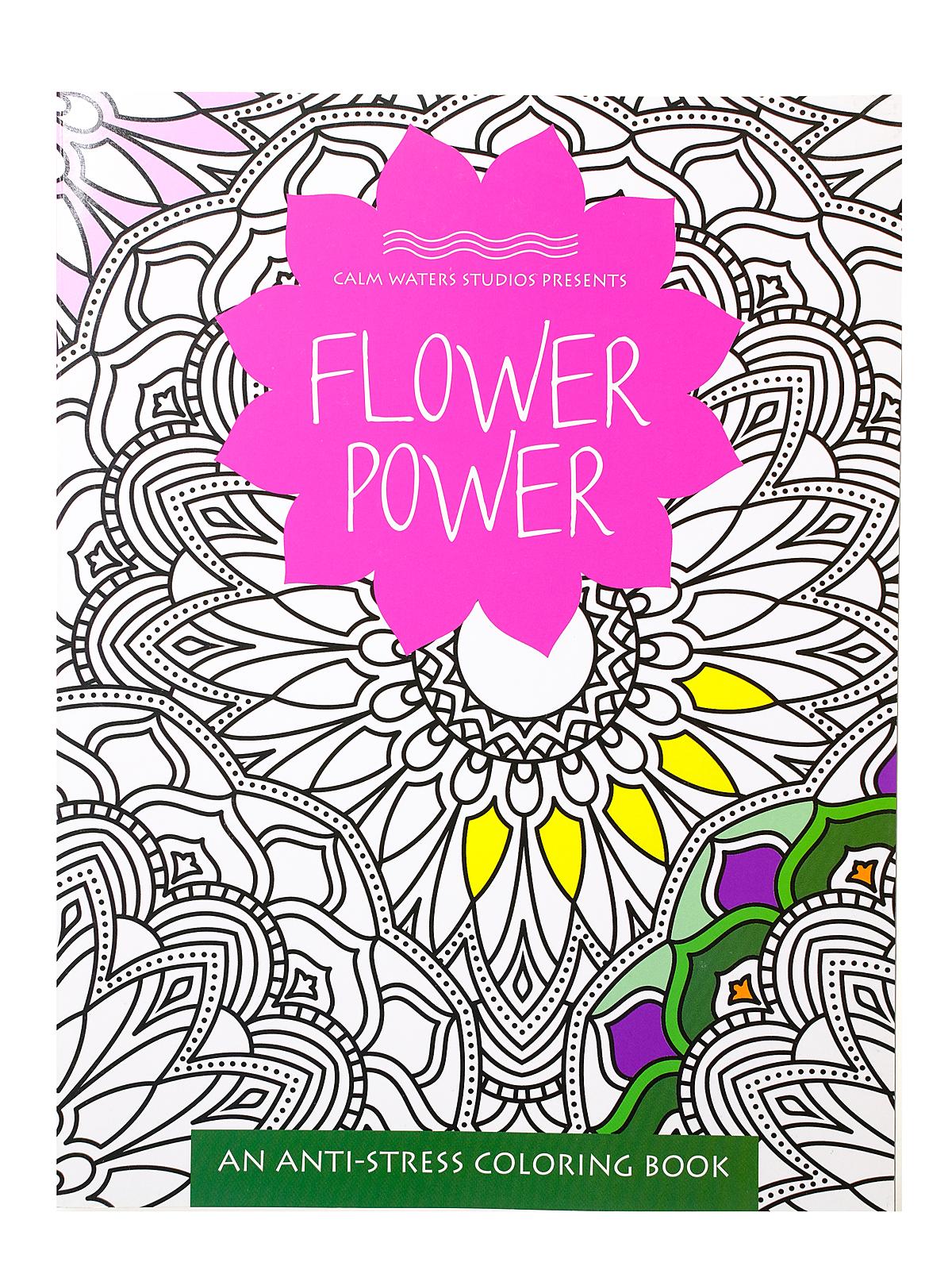 Anti-stress Coloring Book Series Flower Power