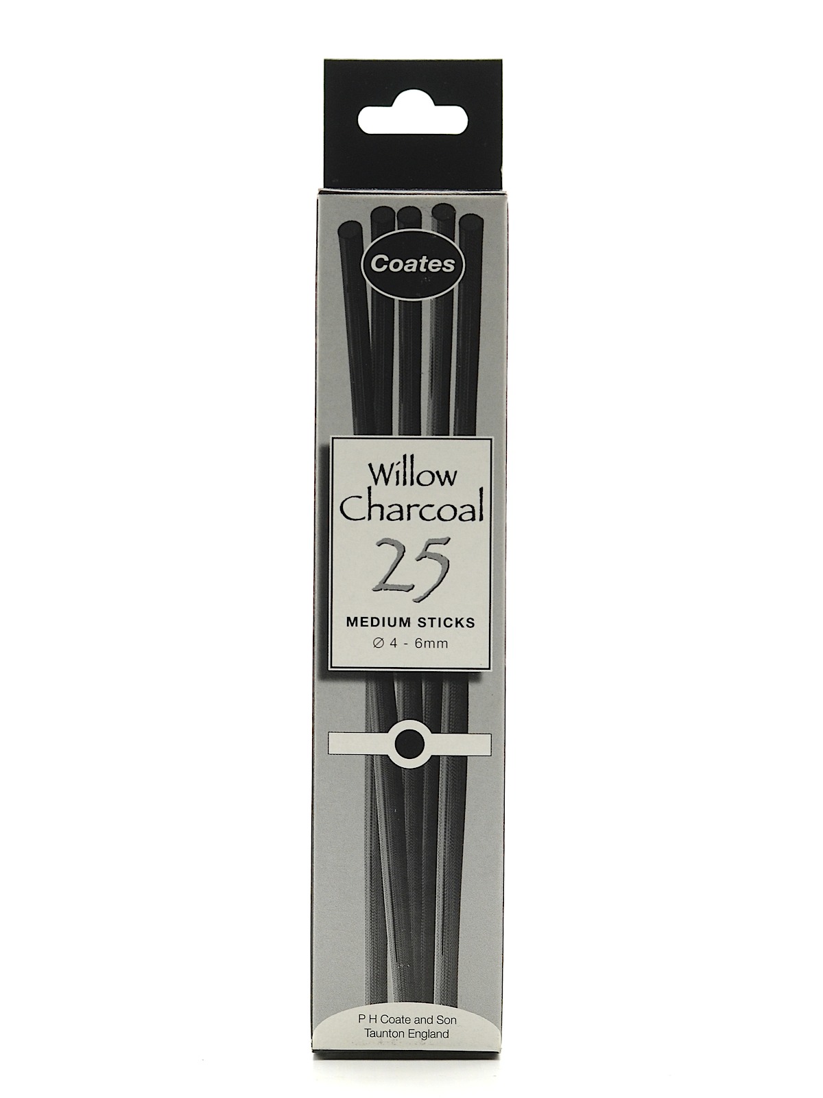 Willow Charcoal 4 Mm - 6 Mm Medium Box Of 25