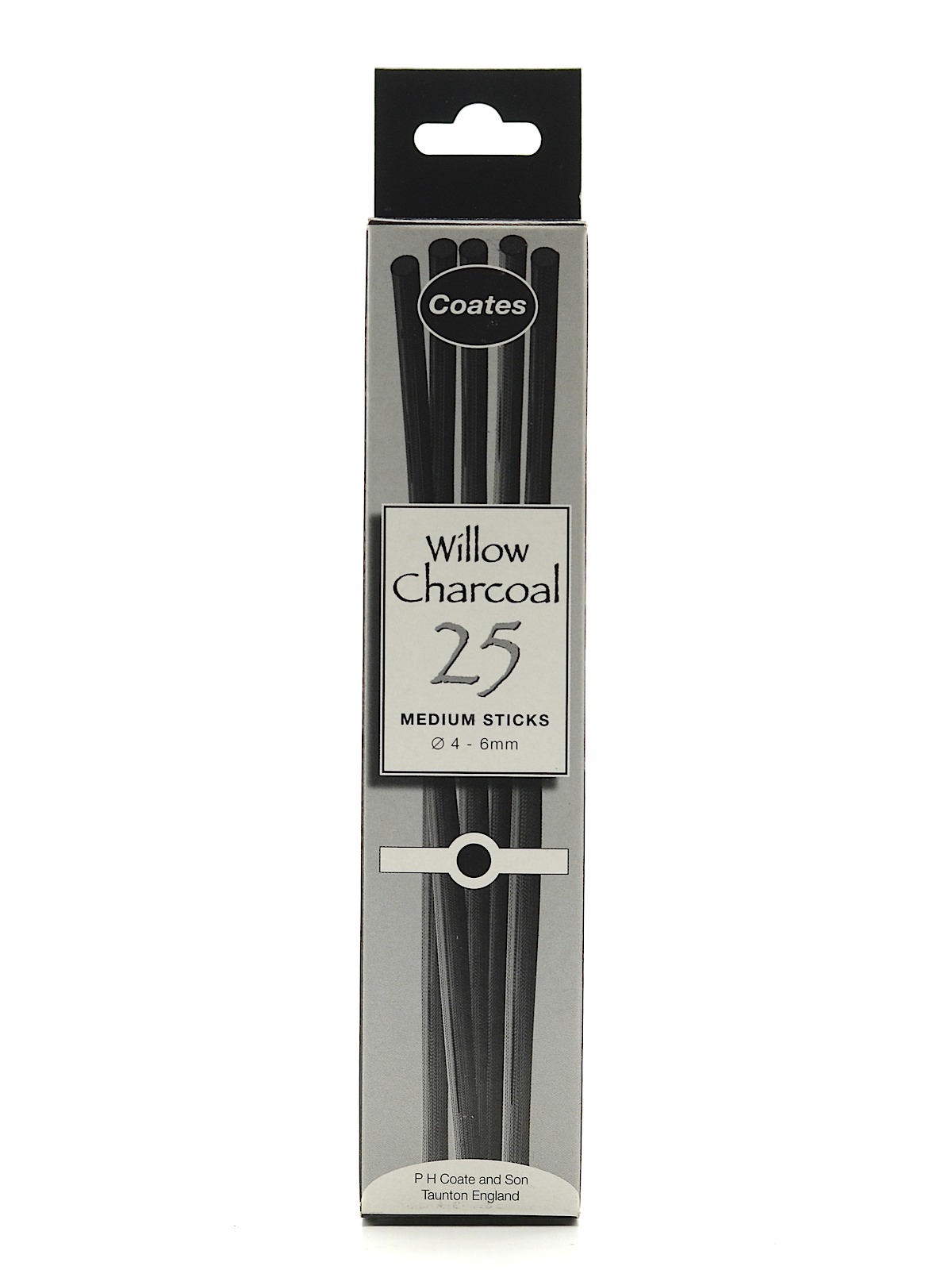 Willow Charcoal 4 mm - 6 mm medium box of 25