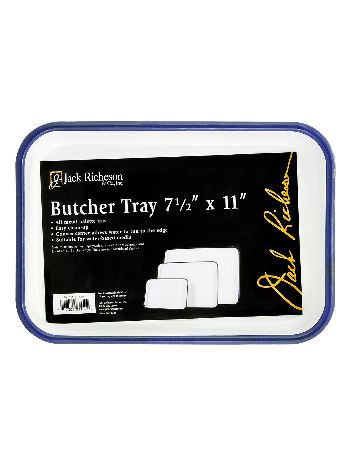 Butcher Tray 7 1 2 in. x 11 in. oblong white