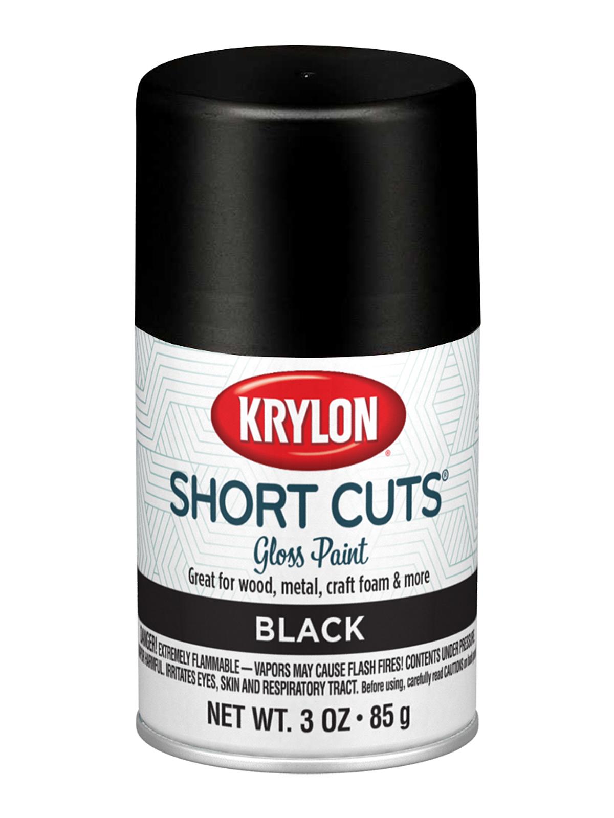 Short Cuts gloss black 3 oz. aerosol
