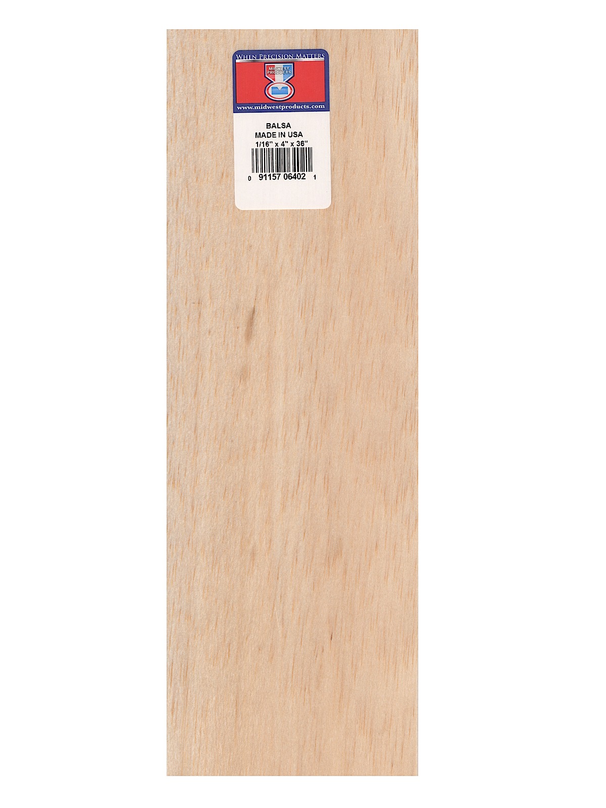 Balsa Sheets 1 16 in. 4 in. x 36 in.