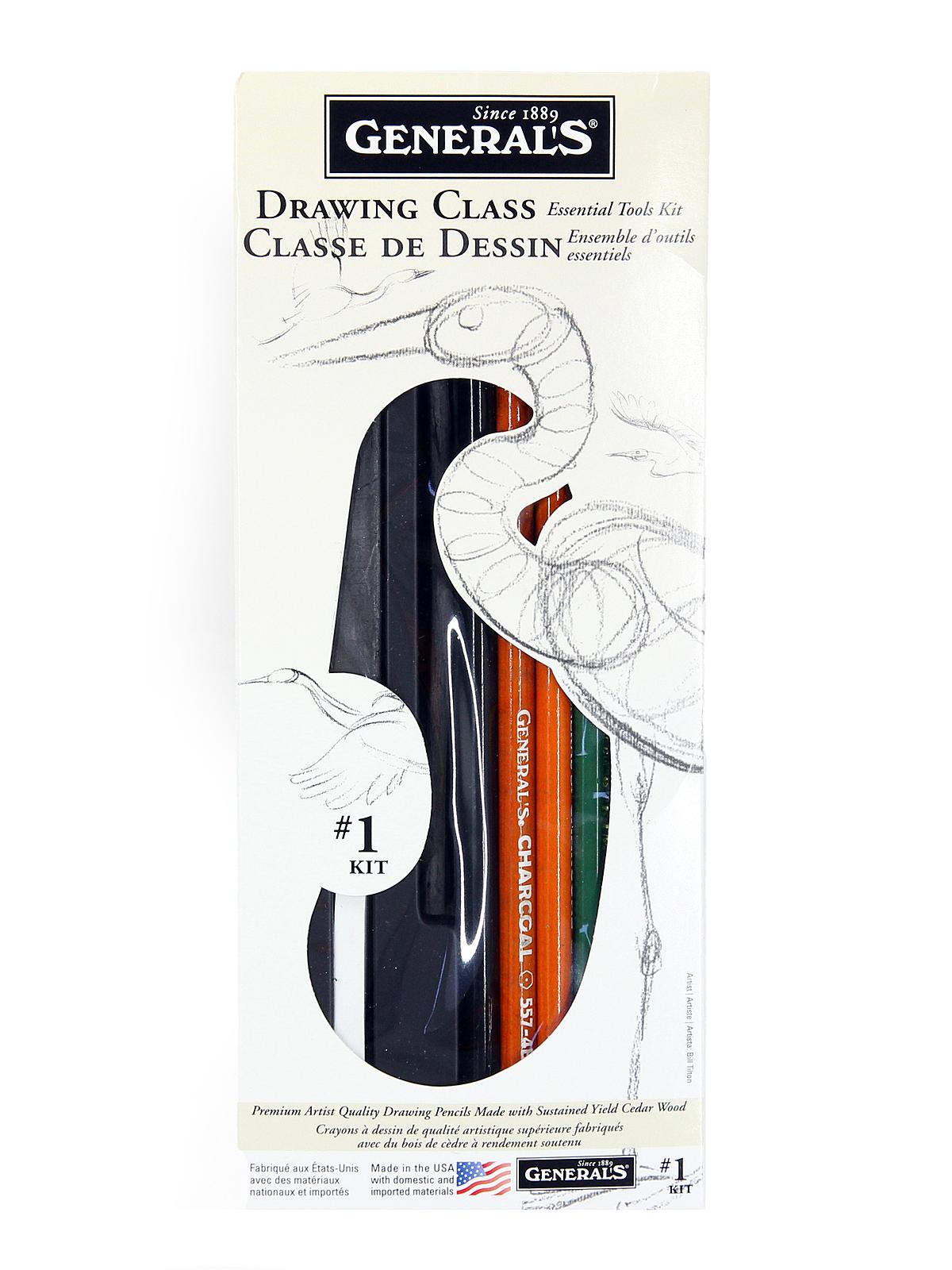 Drawing Class Essential Tools Kit ? Mixed Drawing Media drawing kit