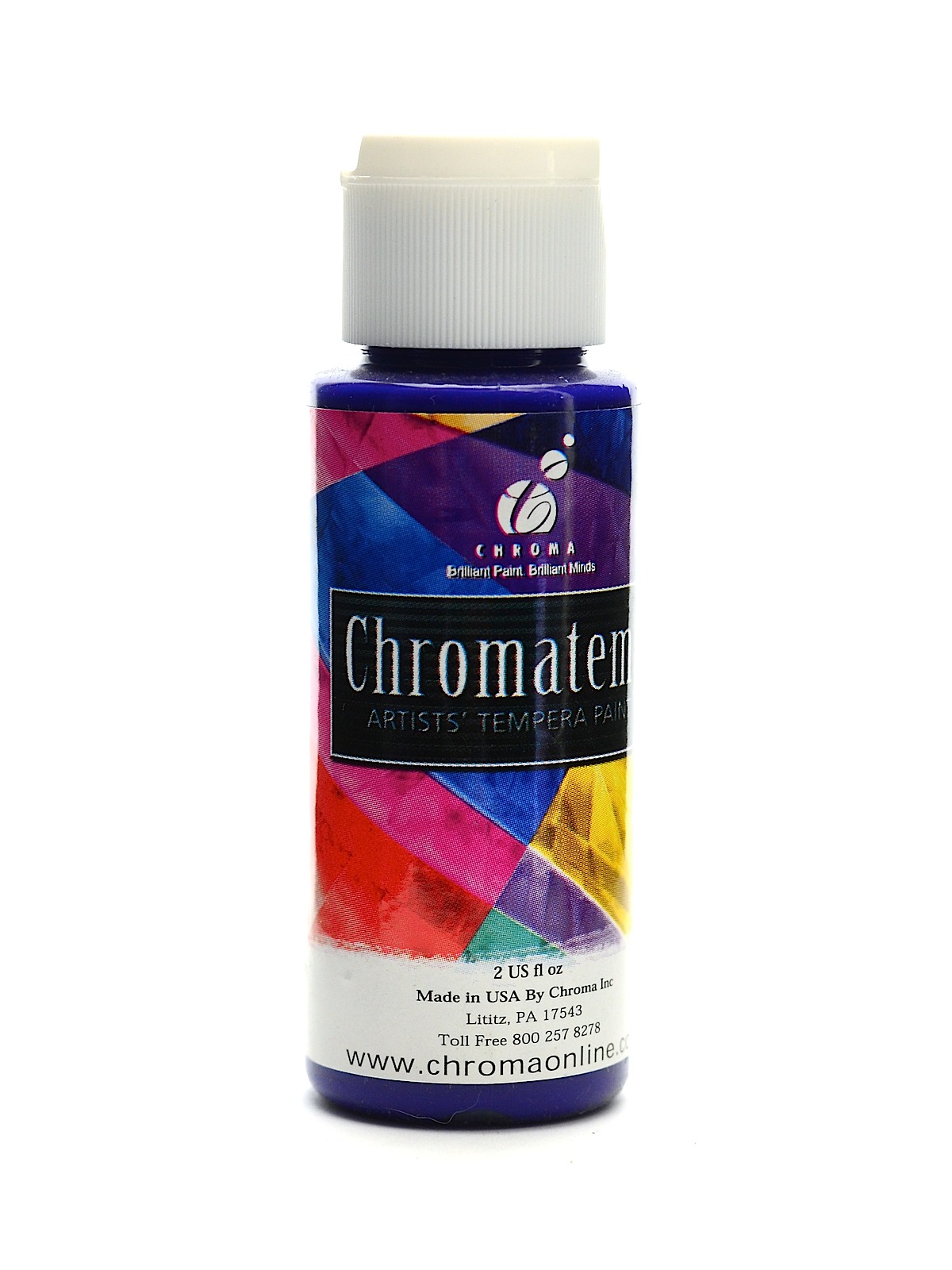 ChromaTemp Artists' Tempera Paint ultra blue 2 oz.